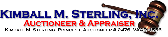 Kimball M. Sterling, Inc. - Auctioneer and Appraiser - TFL-1915